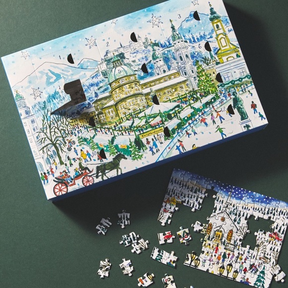 Michael Storrings 12 Days of Christmas Puzzle Advent Calendar NWT Collection - Picture 2 of 7